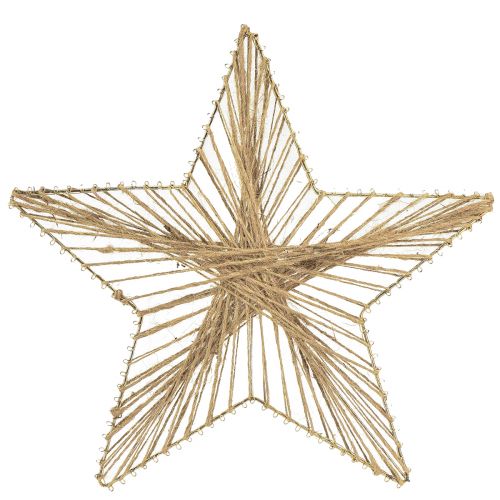 Artikel Star Jute Natural Rustik Julstjärna 30cm 4st
