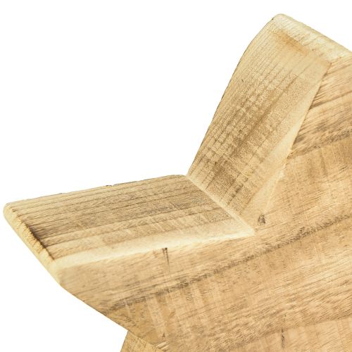 Artikel Rustik dekorativ stjärna av paulownia-trä - naturligt trälook, 25x8 cm - mångsidig rumsdekoration