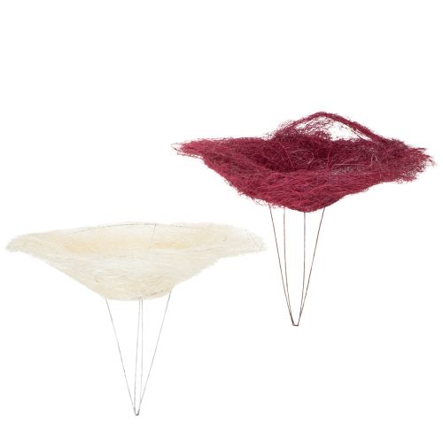 Floristik24 Bukettkrage, blomaccessoar för kreativa blomsterarrangemang, 20 cm, 8 stycken