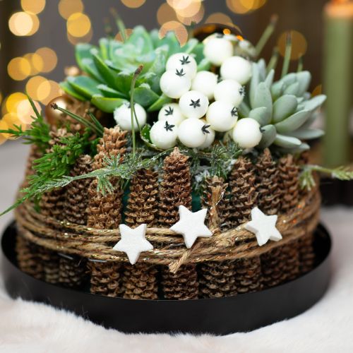 Artikel Spridda stjärnor med glitterkräm 2,5 cm 96 st