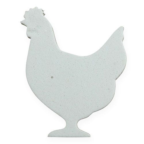 Floristik24 Scatter dekoration påsk kyckling, kaninvit 4cm 96p