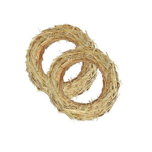 Floristik24 Halmkrans 18/3cm 10 st