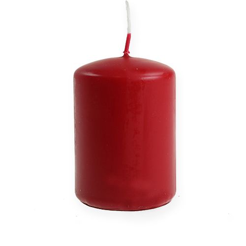 Floristik24 Pelarljus röda ljus H70mm Ø50mm 12 st