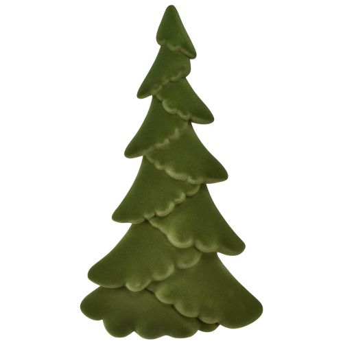 Artikel Julgransdekoration Julgran gran flockade grön 76cm