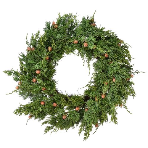 Floristik24 Grankrans Thuja med knoppar bas vinkrans Ø50cm