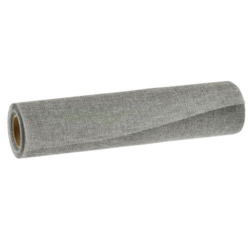 Artikel Bordslöpare grå med jute, dekorativt tyg 29×450cm - Elegant bordslöpare för din festliga bordsdekoration