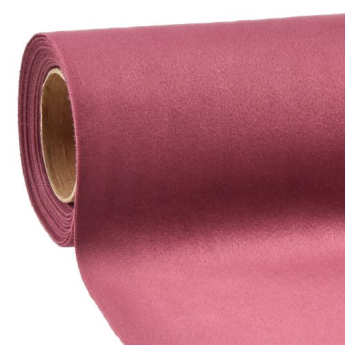 Artikel Bordslöpare i sammet Bordeaux mörkröd, 28×270cm - lyxigt dekorativt bordslöpare för festliga tillfällen