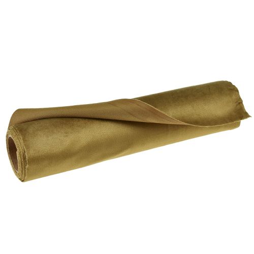Artikel Bordsband sammet bordslöpare gyllenbrunt dekorativt tyg 28×270cm för bordsdekoration