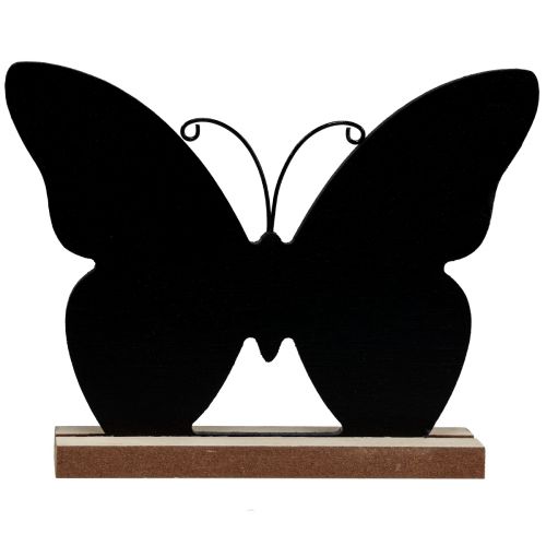Artikel Bordsdekoration Trädekoration Fjäril Svart Natur 12cm 6 St