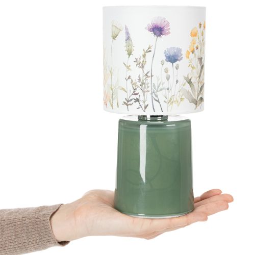 Artikel LED-bordslampa med blommönster för elegant vardagsrumsbelysning, 23 cm
