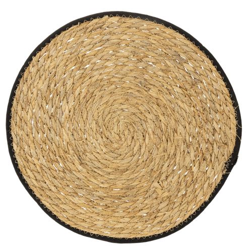 Floristik24 Bordsunderlägg, bordsunderlägg av vassgräs, rund, Ø35 cm, 4 stycken