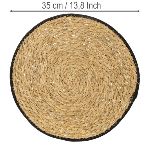 Artikel Bordsunderlägg, bordsunderlägg av vassgräs, rund, Ø35 cm, 4 stycken