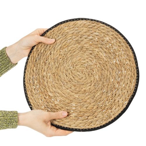 Artikel Bordsunderlägg, bordsunderlägg av vassgräs, rund, Ø35 cm, 4 stycken