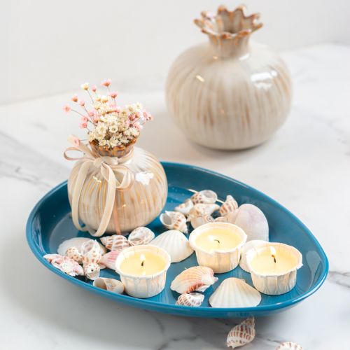 Artikel Bordskål i metall, elegant och funktionell dekoration för vardagsrum, 28 cm