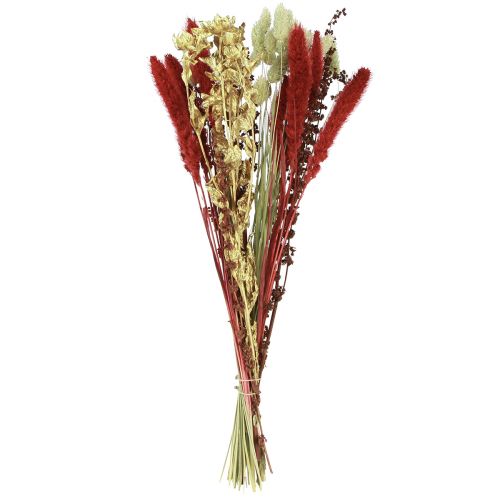 Floristik24 Torkad blombukett korn torr bukett rödguld 50cm