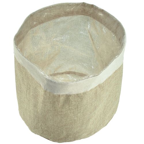 Artikel Planterkorg Jute Tyg Korg Naturlig Utensilo Ø28cm H25cm 3st