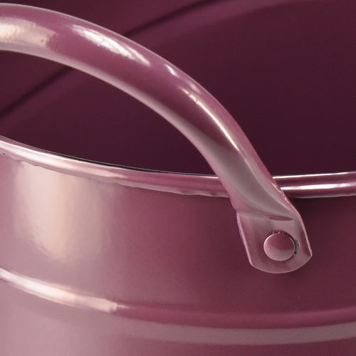 Artikel Planteringskruka i metall oval växtkruka lila 24/21/18cm set med 3 delar