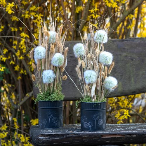 Artikel Blomkruka Maskros Svart Ø15,5cm H15,5cm
