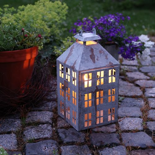 Artikel Vintage dekorativ lykta metall ljushus Shabby Chic H35cm