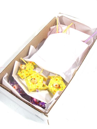 Floristik24 Fågelhus med fågel på plockning 3cm 12st