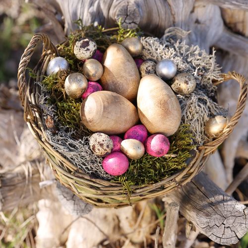 Artikel Vaktelägg Rosa 3,5-4cm Utblåsta ägg Påskdekoration 50 st