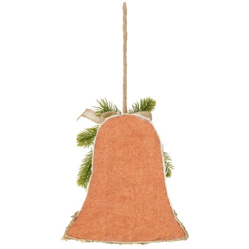 Artikel Rustika väggdekorationer med julklockor, jutegrangrenar, tallkottar