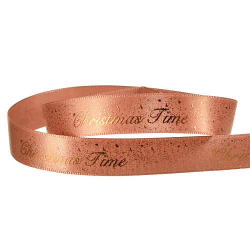 Artikel Julband Christmas Time Band Röd Brunt Guld 15mm 20m
