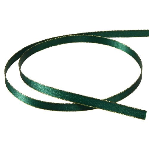 Artikel Julband dekorationsband i grönt och guld B6mm L50m