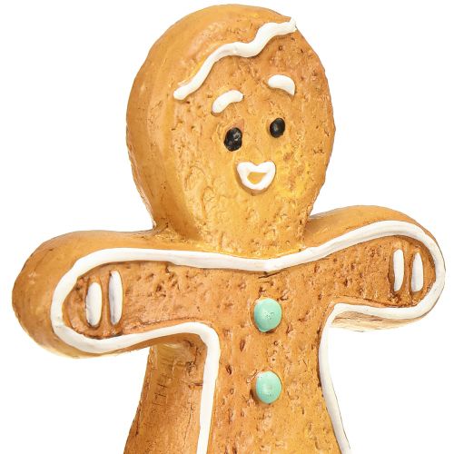 Artikel Juldekoration pepparkakor man och kvinna keramik 16cm 2st