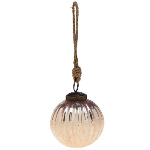 Artikel Julkulor glas vintage rosa glaskulor Ø7cm 6st