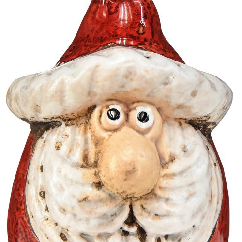 Artikel Söt keramisk jultomtefigur, röd och vit, 10cm - perfekt juldekoration - 4 stycken