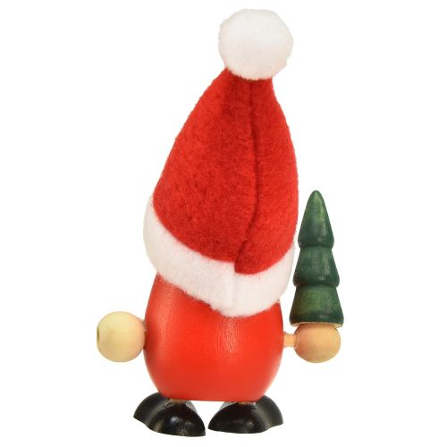 Artikel Jultomtar dekorativa tomtar trä röd grön H10,5/12cm 6 st