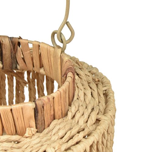 Artikel Lykta raffia med handtag naturfiber metall Ø19cm H21cm