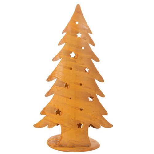 Julgranslykta, metalldekoration i rustik finish, jul H46cm B25.5cm | Floristik24.se