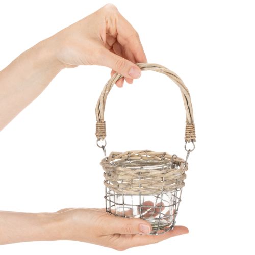 Värmeljushållare, glas, metall, pil, Ø10,5 cm, 3 stycken | Floristik24.se