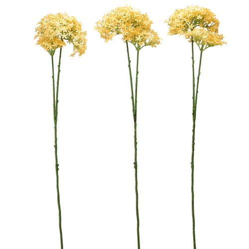 Artikel Prydnadslök Vild Allium konstgjord Gul 70cm 3 st