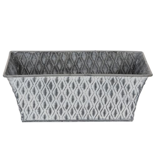 Zinkskål med diamantmönster 22