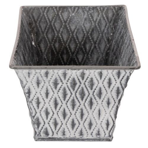Zinkskål med diamantmönster 22