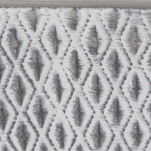 Zinkskål med diamantmönster, 26 cm x 15,5 cm | Floristik24.se