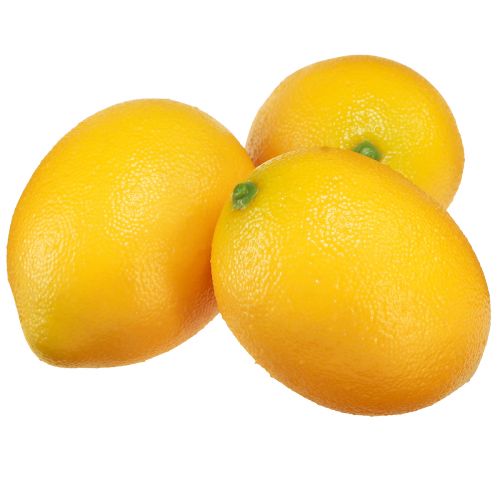 Citrondekor konstgjord mat Ø5,5cm H8cm 6 st