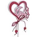 Floristik24 Blomplugg deco-plugg &quot;Love&quot; Alla hjärtans dag 25,5cm 16st