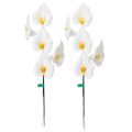 Konstgjord kallalilja med gul ståndare, dekorativa blommor, 35 cm, 10 st | Floristik24.se
