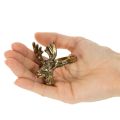Metallservettring med hjorthuvud i guldlook, 6 cm, 4 stycken | Floristik24.se