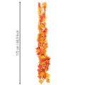 Konstgjord lönnlövsgirlang, höstdekoration, 170 cm | Floristik24.se