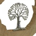 Floristik24 Träd bordsdekoration trä att placera mangoträ natur, metall 32×5×34cm