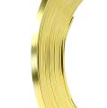 Floristik24 Aluminium platt tråd guld 5mm 10m