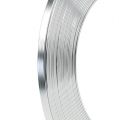 Floristik24 Aluminium Platt Tråd Silver 5mm x1mm 10m