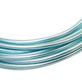 Floristik24 Aluminiumtråd 2mm aluminiumtråd ljusblå smycketråd 3m