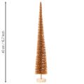 Konstgjord julgransdekoration, smal, med träbas, 40 cm, 3 stycken | Floristik24.se