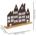 Husraddekoration, metall med träbas, 30 cm | Floristik24.se